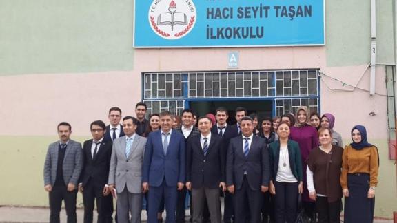 Dilovası Kaymakamı Hulusi ŞAHİN ve İlçe Milli Eğitim Müdürü Murat BALAY Hacı Seyit Taşan İlkokulunu ziyaret ettiler.