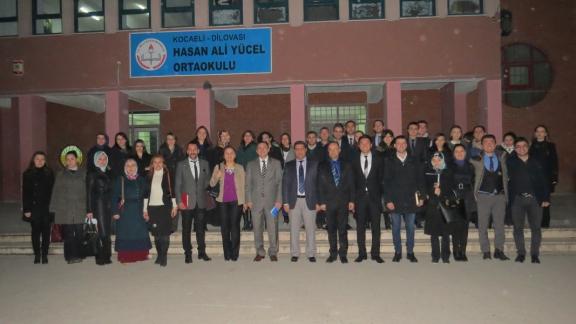 Dilovası Kaymakamı Hulusi ŞAHİN ve İlçe Milli Eğitim Müdürü Murat BALAY Hasan Ali Yücel İlkokulunu ziyaret ettiler.