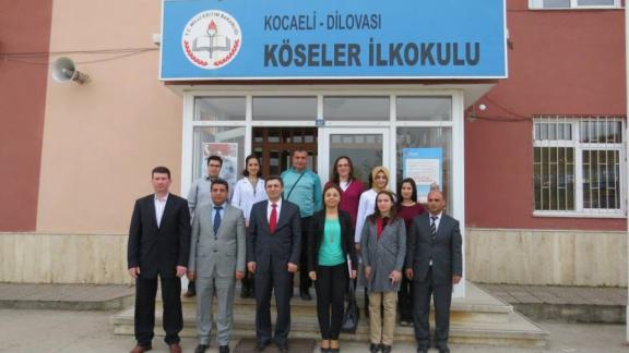 Dilovası Kaymakamı Hulusi ŞAHİN ve İlçe Milli Eğitim Müdürü Murat BALAY Köseler İlkokulu/Ortaokulunu ziyaret ettiler.