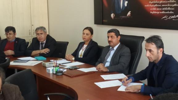 İlçe Milli Eğitim Müdürü Murat Balay, Okul Müdürleri ile değerlendirme toplantısı yaptı.