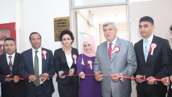 Şehit İlimdar Atasoy Anadolu İmam Hatip Lisesi Ahmet Koç Kütüphanesi açıldı.